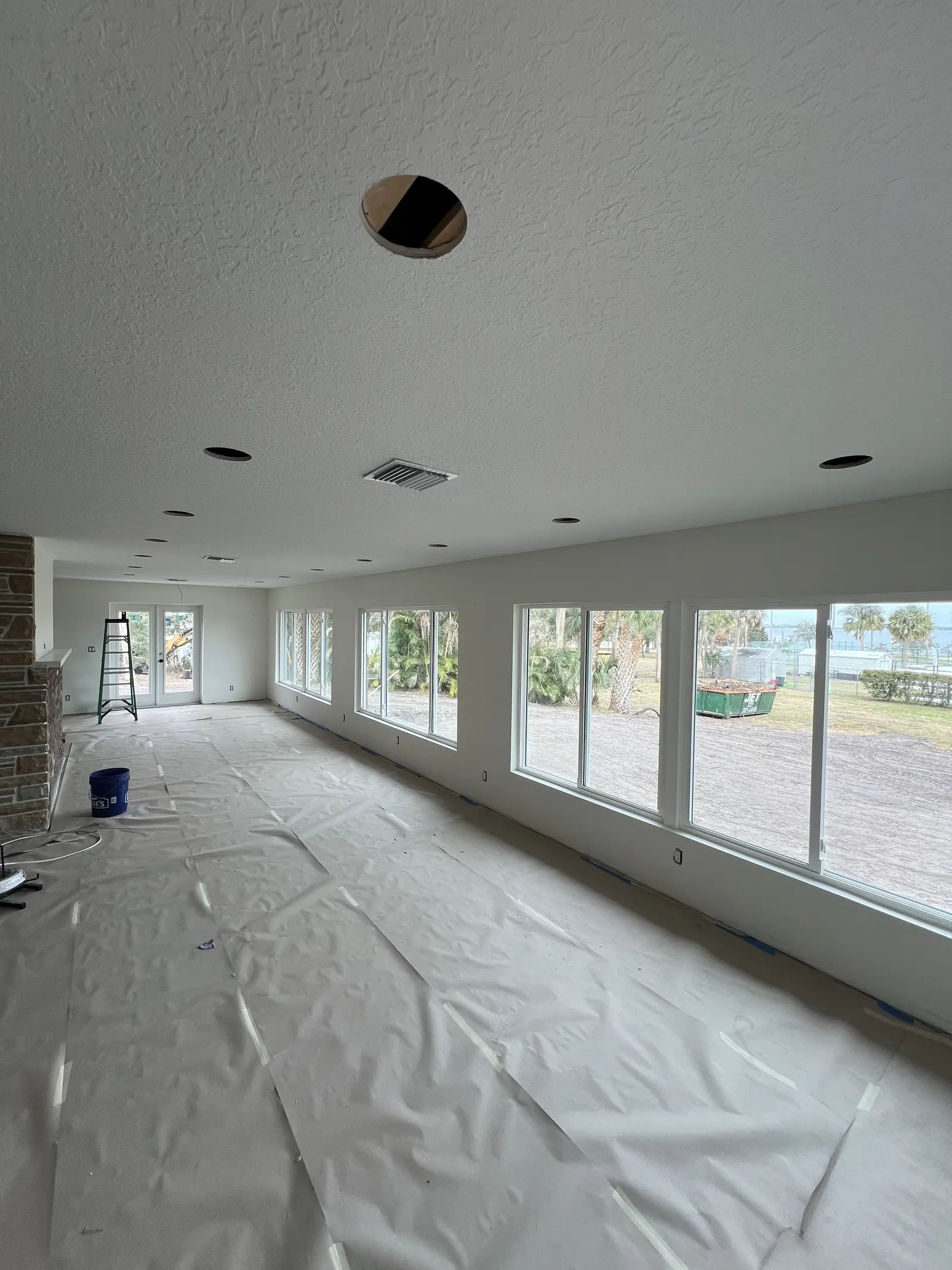 Electrical work in progress for a Brevard County construction project